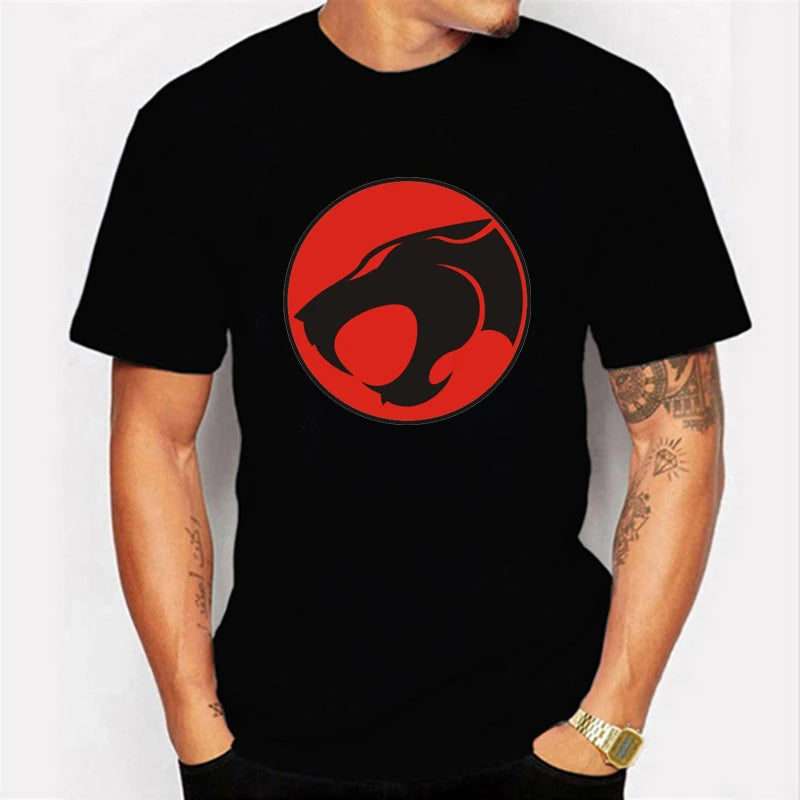 ThunderCat Luminous T-shirt Mens Fashion Casual Short Sleeve Round