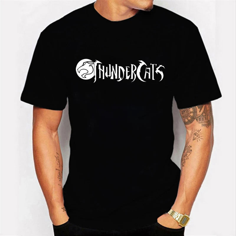 ThunderCat Luminous T-shirt Mens Fashion Casual Short Sleeve Round