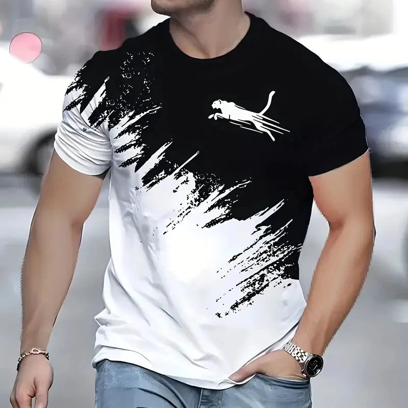 Animal T-Shirts For Men 3d Print T-Shirt Mens Sports