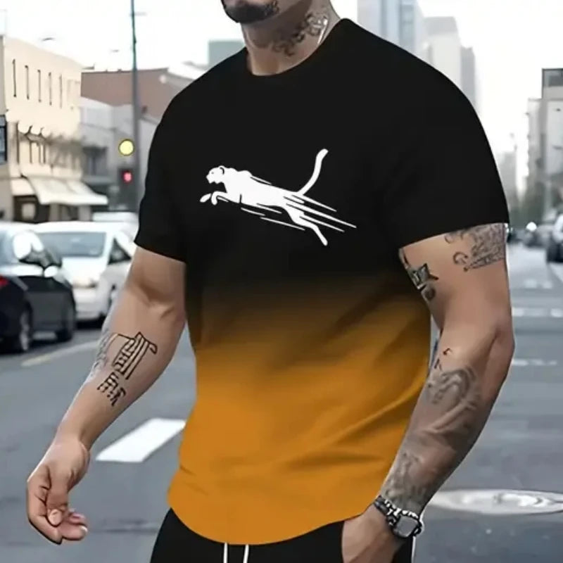 Animal T-Shirts For Men 3d Print T-Shirt Mens Sports